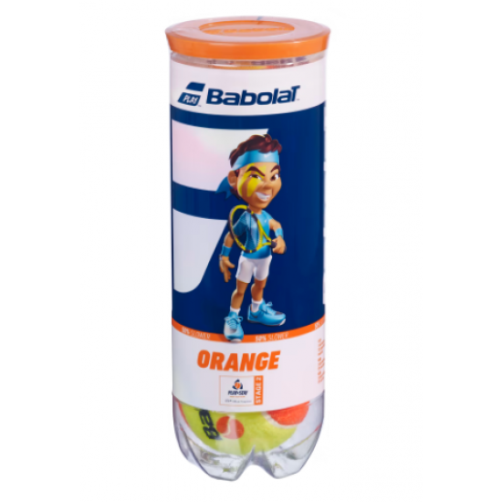 BOLA BABOLAT ORANGE- 3 BOLAS